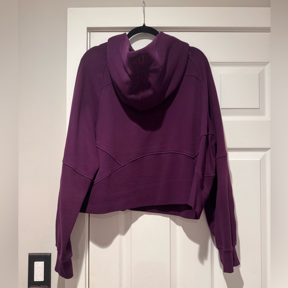Auth. ✅ Lululemon Oversized Full Zip Scuba in “Dark Magenta” Size XL/XXL 💜 - Picture 8 of 10